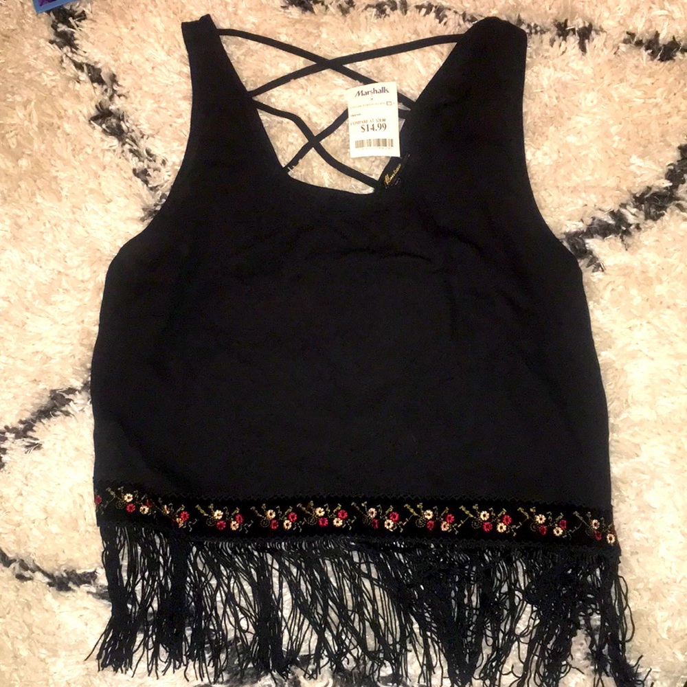 New! Fringe tank top size XL